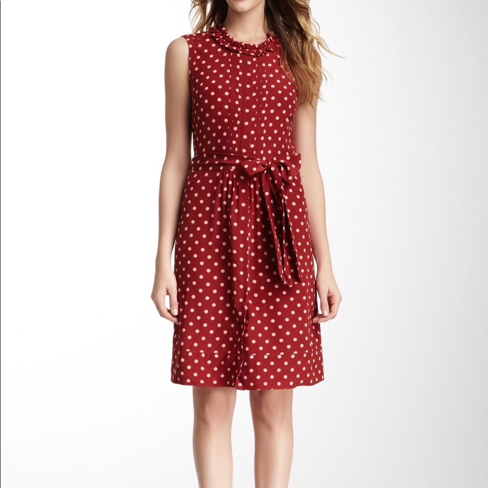 Tory Burch Graham Polka-Dot Silk Dress
